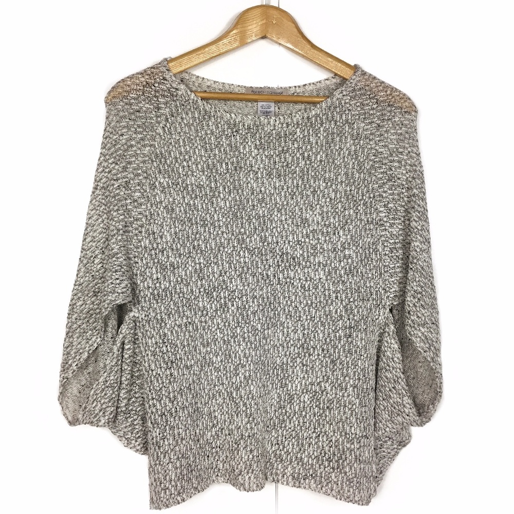 Foreign Exchange Heathered Grey Bat Wing Top